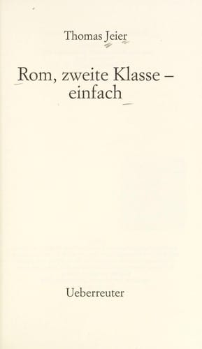Rom, zweite Klasse, einfach