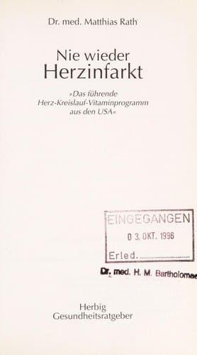 Nie wieder Herzinfarkt