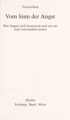 Vom Sinn der Angst