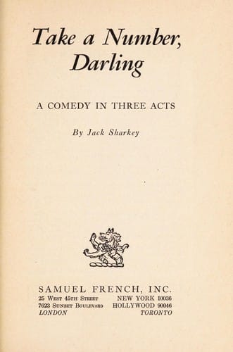 Take a number, darling