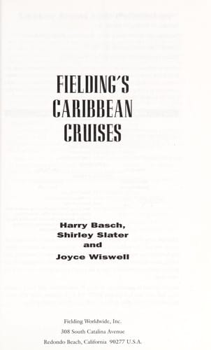 Fielding's Caribbean cruises
