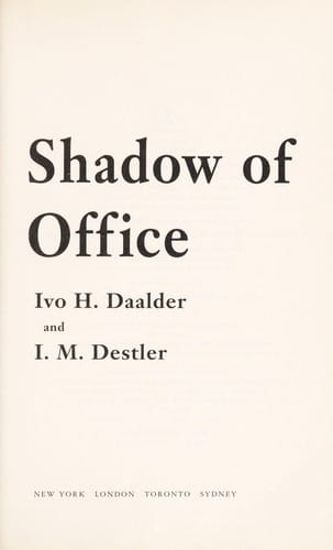 In the shadow of the Oval Office : profiles of the national security advisers and the presidents they served : from JFK to George W. Bush