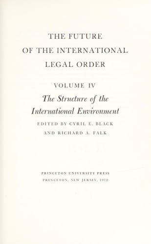 The Future of the international legal order