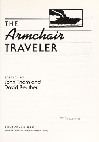 The Armchair traveler