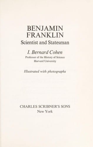 Benjamin Franklin, scientist and statesman