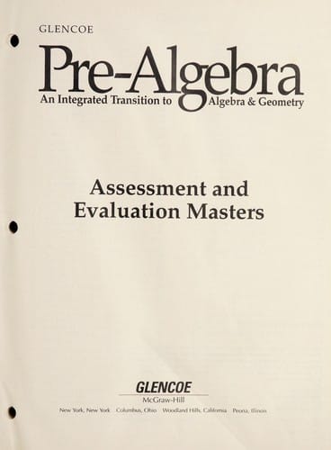 Glencoe pre-algebra