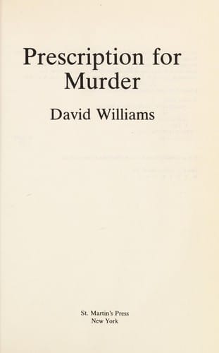 Prescription for Murder