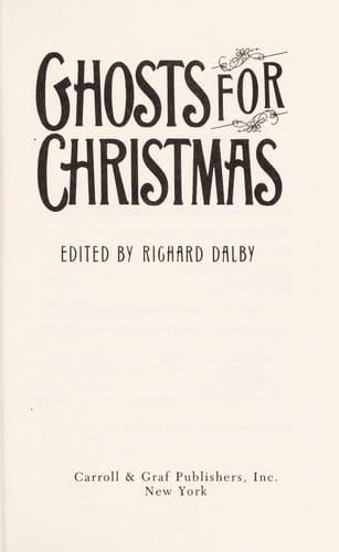 Ghosts for Christmas