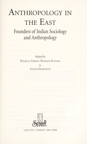 Anthropology in the East