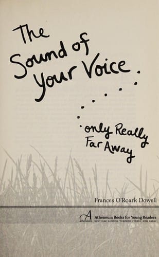 The sound of your voice, only really far away
