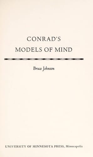 Conrad's models of mind