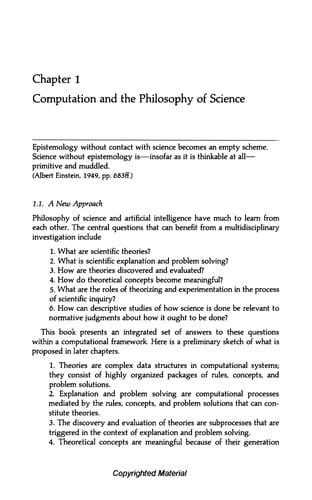 Computational philosophy of science