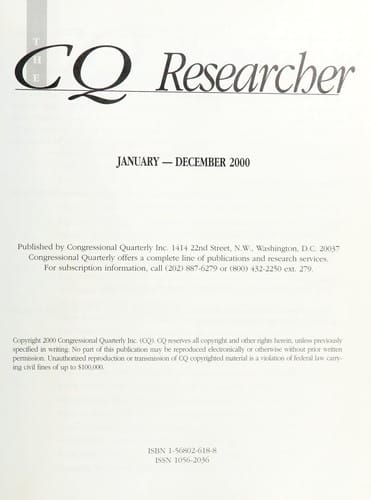 The CQ researcher