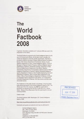 The World factbook 2008