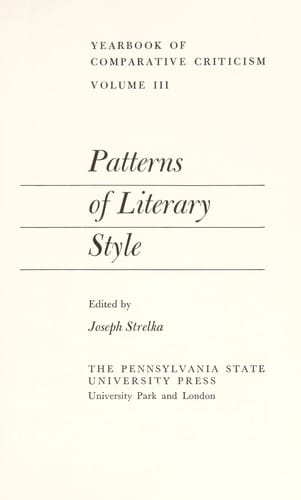 Patterns of literary style