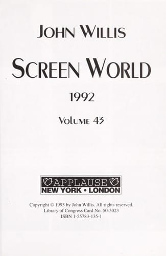 Screen world, 1992