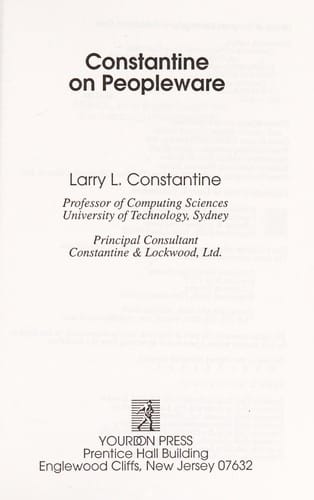Constantine on Peopleware