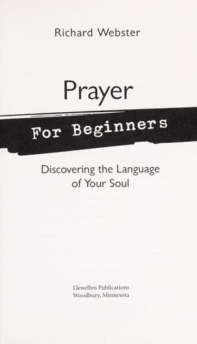 Prayer for Beginners