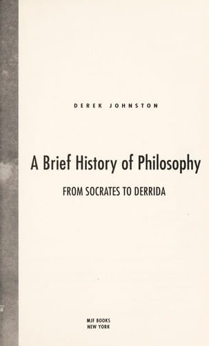 A brief history of philosophy
