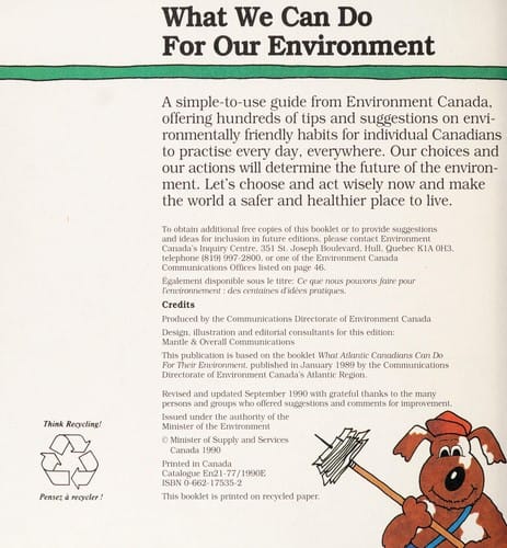 What we can do for our environment