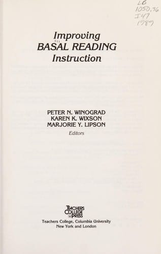 Improving basal reading instruction
