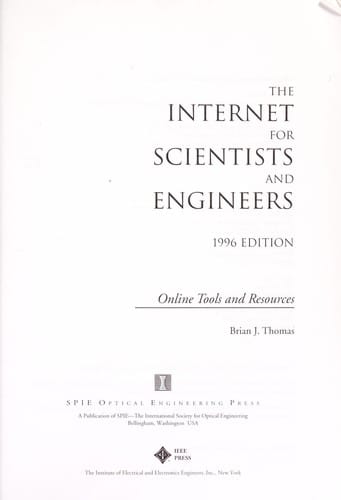 The Internet for scientists and engineers