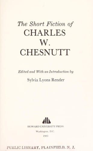 The short fiction of Charles W. Chesnutt