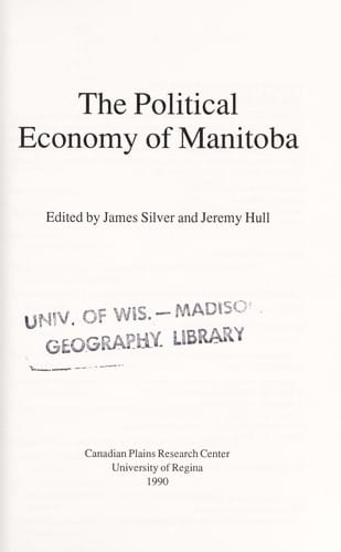 The Political economy of Manitoba