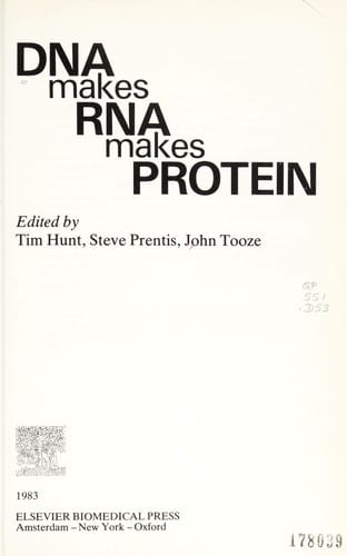 DNA makes RNA makes protein