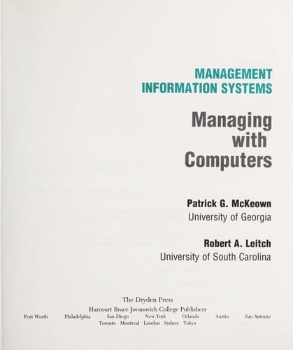 Management information systems
