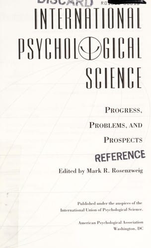 International psychological science