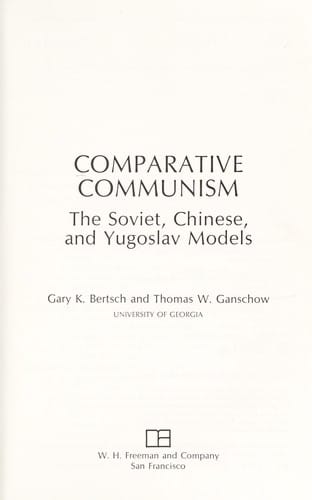Comparative communism