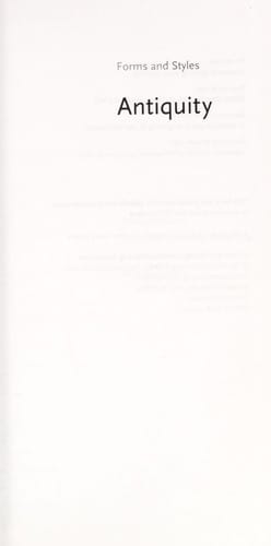 Forms and Styles Antiquity