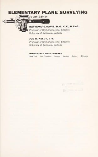 Elementary plane surveying