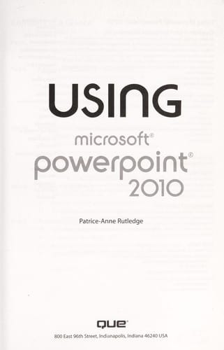 Using Microsoft PowerPoint 2010
