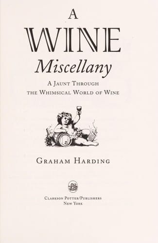 A wine miscellany