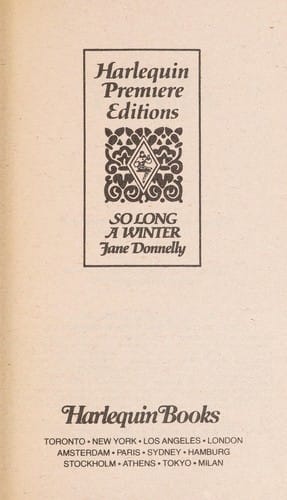 So Long A Winter