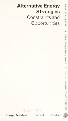 Alternative energy strategies