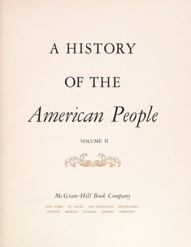 A history of the American people
