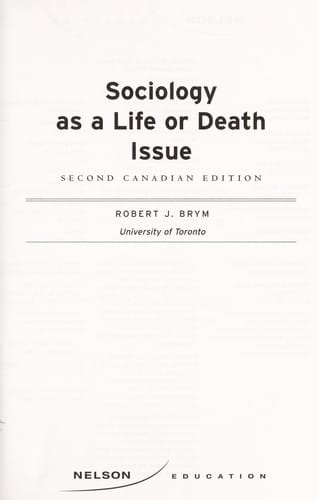Sociology as a life or death issue
