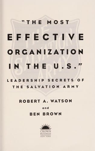 The most effective organization in the U.S