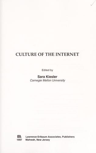 Culture of the Internet