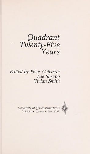 Quadrant, twenty-five years