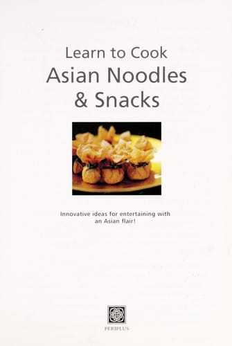 Asian noodles and snacks