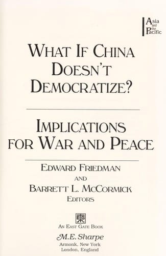 What if China doesn't democratize?