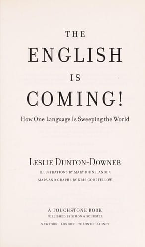 The English is coming!