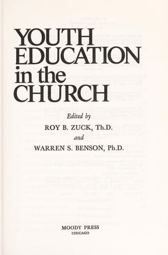 Youth education in the church