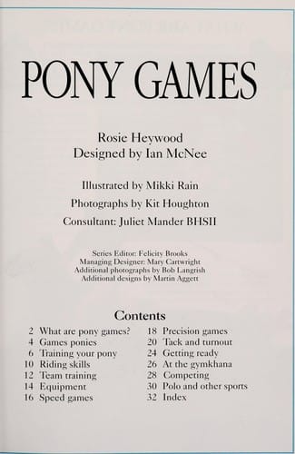 Pony games