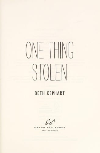 One thing stolen