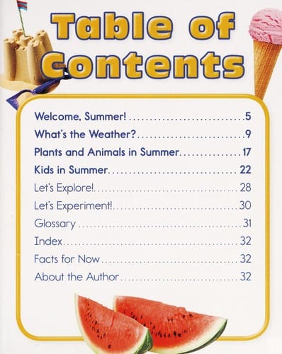 How do you know it's summer?